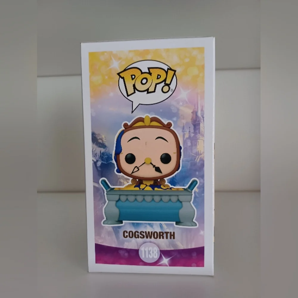 Disney Cogsworth From Beauty And The Beast 1138 Exclusive Vinyl Figure Funko Pop